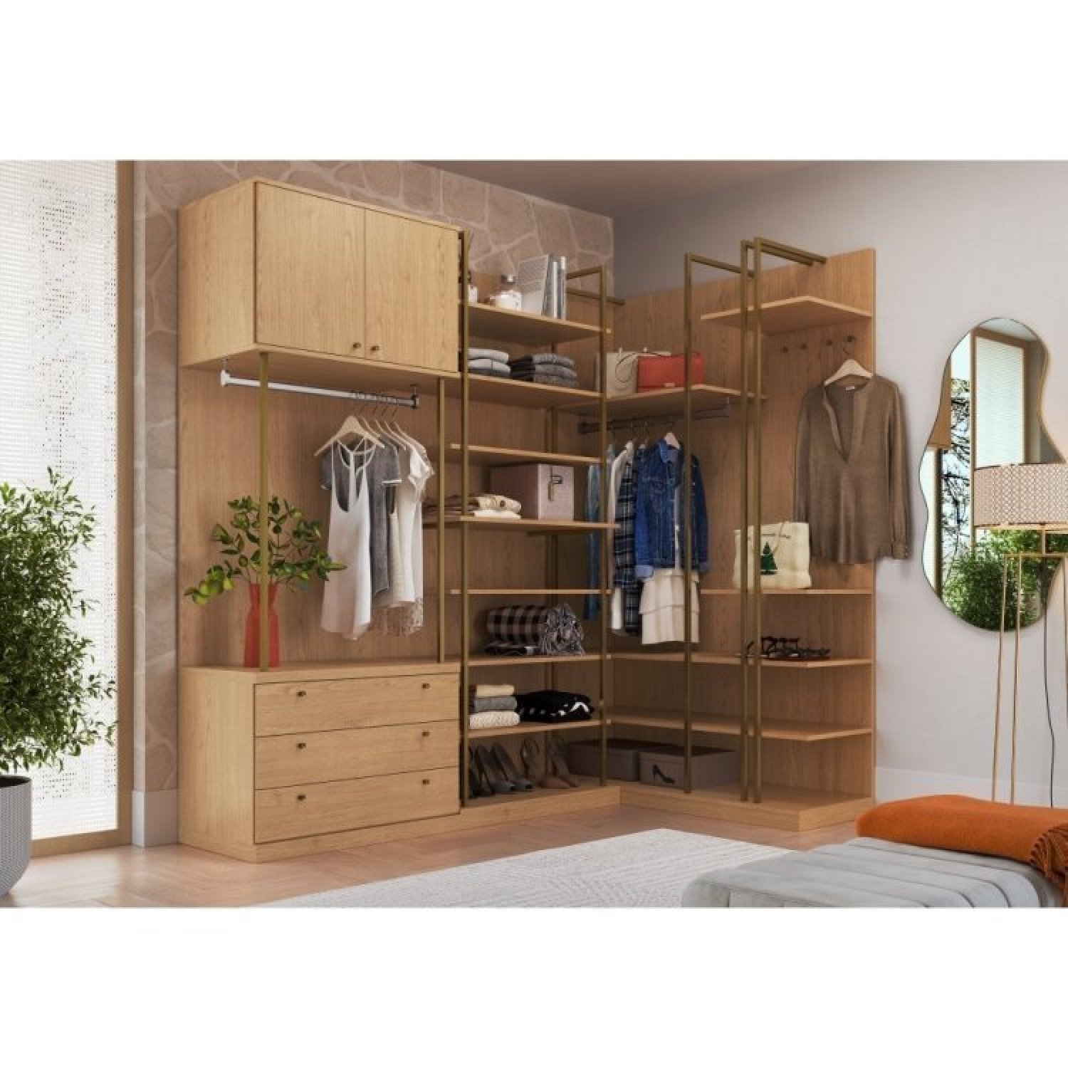 Conjunto Closet Modulado Smart Tube Angelin