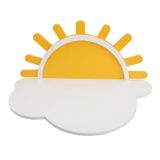 Mesa Infantil Tampo Em Mdf Nuvem Sol Branco