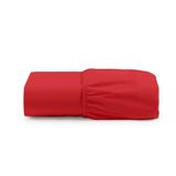 Lençol De Baixo Casal Queen Avulso Com Elástico Luiza Algodão Percal 180 Fios - Vermelho