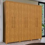 Guarda Roupa 6 Portas 4 Gavetas Casal 100% Mdf Cinamomo Blor Shop Jm