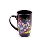 Caneca Porcelana Disney Preto 400 Ml - Mickey Minnie