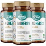 Suplemento Alimentar De Lisina Noherps 90 Comp.100mg Kit 3un