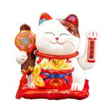 Carro De Figo Lucky Cat Para Painel De Entrada De Armário De Decoração Versa