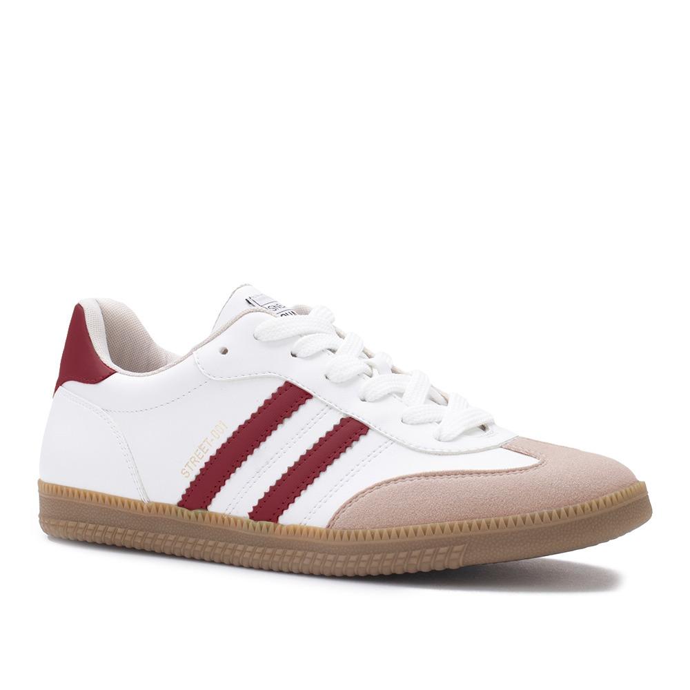 Tenis Sua Cia Ref 8355-15421 Branco/wine/areia 034