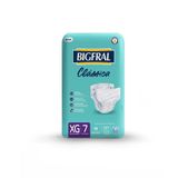 Fralda Descartável Adulto Bigfral Clássica Extra Grande 8 Pacotes C/ 7 Fraldas