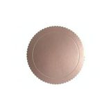 Cakeboard 26cm Rose Gold - Silver Plastic - 1 Um