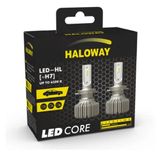 Par Lâmpada Led Core H7 12v 6500k Haloway