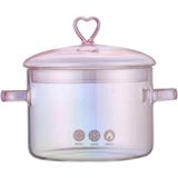 Panela Caçarola De Vidro Coração 1,5 Litros