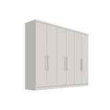 Guarda Roupa Casal 6 Portas E 8 Gavetas Vértice Branco - Novo Horizonte