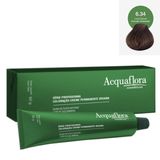 Coloração Creme Acquaflora Vegana 6.34 Louro Escuro Dourado