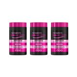 Mascara Eico 1kg Rosa Mosqueta Efeito Salao - Kit Com 3un