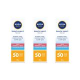 Protetor Solar Nivea Facial 50g Beauty F50 Facial Seca- 3un