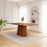 Mesa De Jantar Retangular 180cm Baobá Cabecasa Madeiramadeira Cinamomo Canela