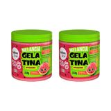 Gelatina Cap Salon Line 550g Todecacho Kids Melancia-kit 2un