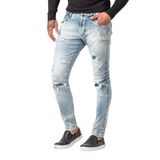 Calça Jeans Masculina Destroyed Super Skinny Fit Zune