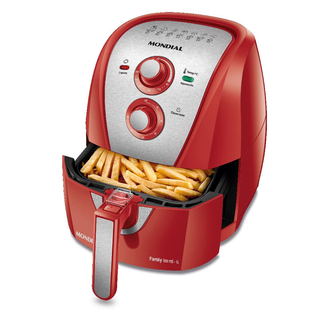 Fritadeira Airfryer Mondial 4 Litros Afn40ri Vermelha 127v