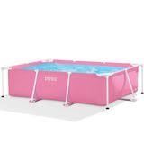 Piscina Estrutural Retangular 1.662l Desmontável Frame Intex