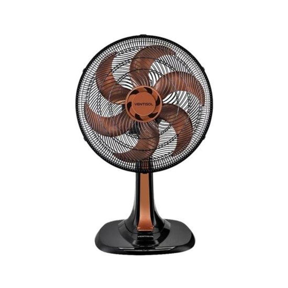 Ventilador De Mesa Ventisol Turbo 6 30cm Bronze 220v