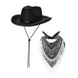 Chapéu De Cowboy E Bandana Set Vestir Chapéu De Vaqueira Para Clube