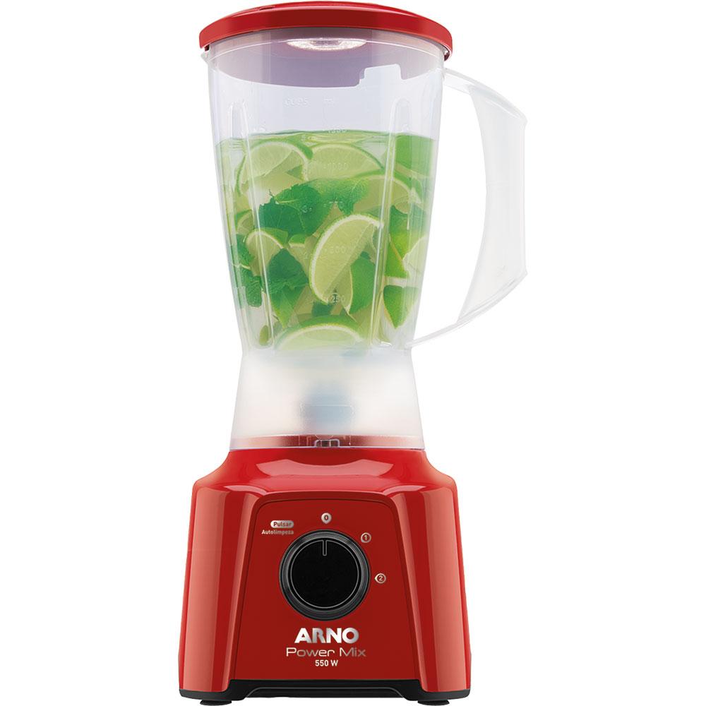 Liquidificador Arno Power Mix Lq11 550w 2l 2 Velocidades Vermelho 220v