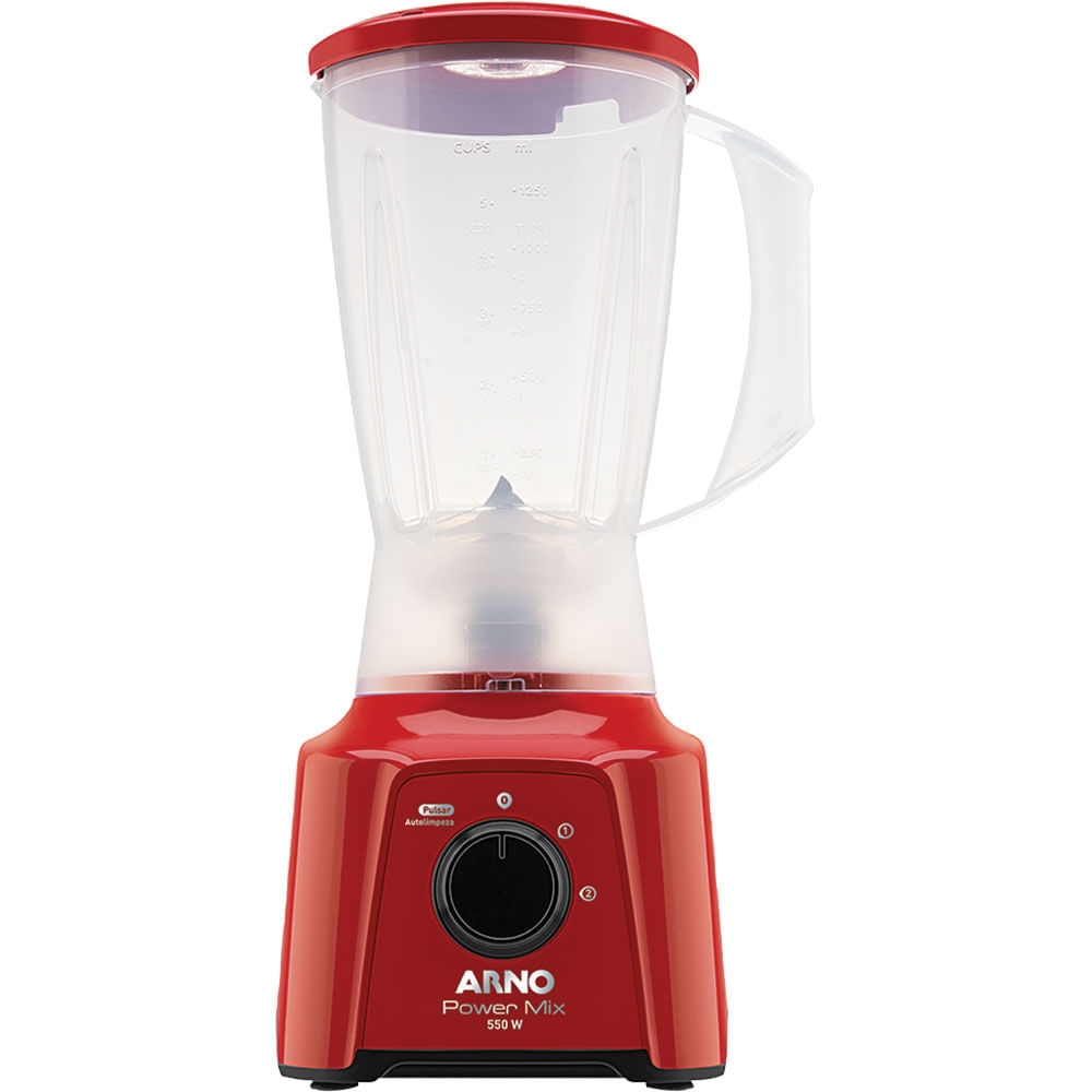 Liquidificador Arno Power Mix Lq11 550w 2l 2 Velocidades Vermelho 127v