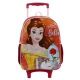 Mochila Rodinha Infantil Escolar Menina Princesas Bella E A Fera Disney Xeryus 11531