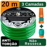 Mangueira Doméstica Resistente  Verde 20 Metros