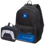 Kit Mochila Costas Lancheira Térmica Infantil Escolar Menino Playstation Game Blue Pacific