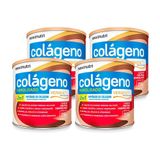 Kit 4 Colágenos Verisol Maxinutri Lata 250g Frutas Vermelhas