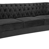 Namoradeira Chest 3 Lugares Elisabeth Preto
