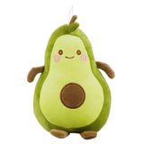 Pelúcia Abacate Verde Com Rosto Feliz Fofo Frutinha 25cm