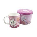 Caneca De Porcelana Na Lata 350 Ml Gata Marrie Disney