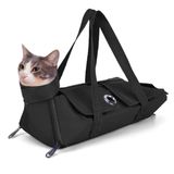 Bolsa De Contenção E Transporte Pet Preto 42cmx25cm - Médio