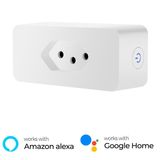 Tomada Inteligente Economia De Energia Compatível Com Alexa