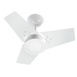 Ventilador Teto Venti-delta Fit Led 3 Pás Branco 6000k 220v