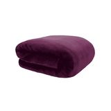 Cobertor Queen Neo Velour 220x240 Liso 300g/m Beringela