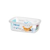 Potes Transparente Volare Rischioto 740ml Retangular - 0,74 Litros - Panami