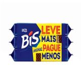 Chocolate Lacta Bis ao Leite 100,8g - Embalagem com 3 Unidades