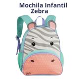 Mochila Infantil Escolar Passeio Costas Zoo