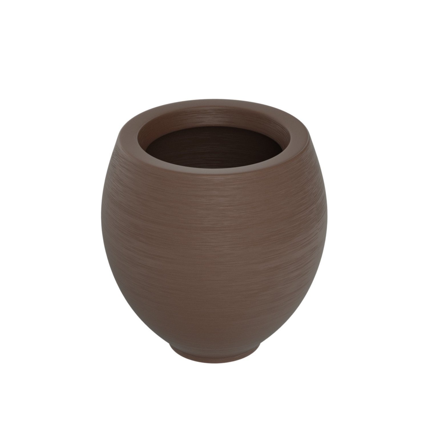 Vaso Oval 42x39cm Polietileno Sem Prato Fibrarte Lux Telhas