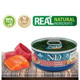 Ração Úmida N&amp;d Natural Atum E Salmão Gatos Adultos - 70gr