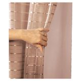 Cortina Blackout Pvc Voil Xadrez 2,80m X 1,80m - Nude