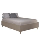 Cama Box Base Casal Queen Para Colchão De 1,58m Desmontável Toronto Dobuê Mascavo