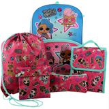 Surpresa l.O.L. Bonecas Meninas 16 Mochila 5 peça Conjunto Escolar