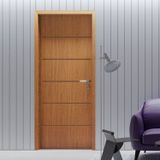 Folha De Porta De Madeira 210x72cm Espessura 3,5cm Mso Eucaplac Frisada Residence Eucatex Teka Milano