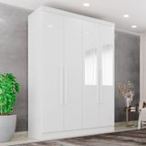 Guarda-roupa Casal Com Espelho 4 Portas 2 Gavetas França