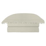 Colcha Pompom Solteiro Camesa 160x230cm Microfibra Creme