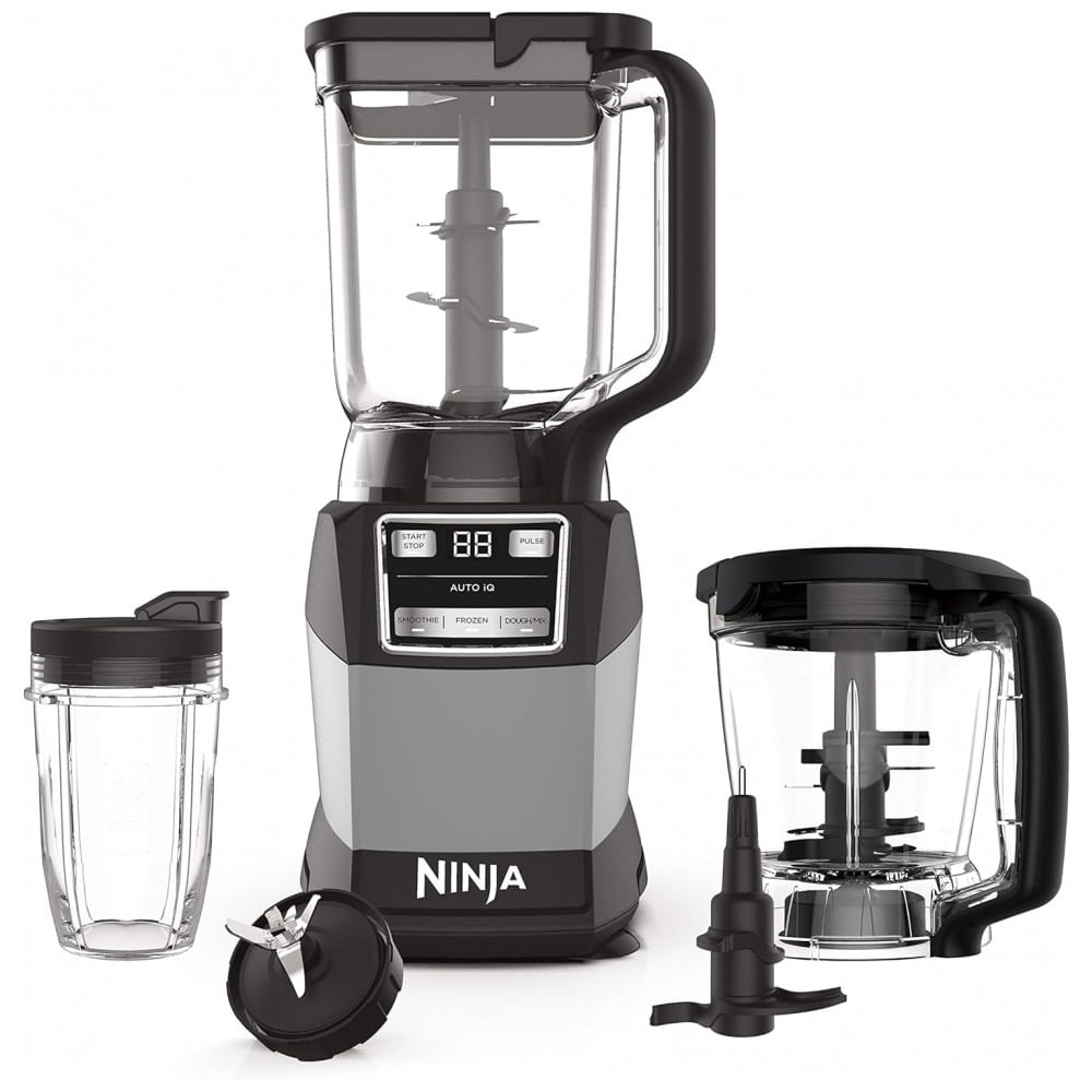 Liquidificador De Bancada Profissional 1.2l 3 Velocidades, 1200w, 493brn, 110v, Ninja 493brn, Cinza