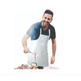 Avental Industrial - Açougue - Padaria - Confeitaria - PRETO - 65cm x 100cm - Jolular.Shop