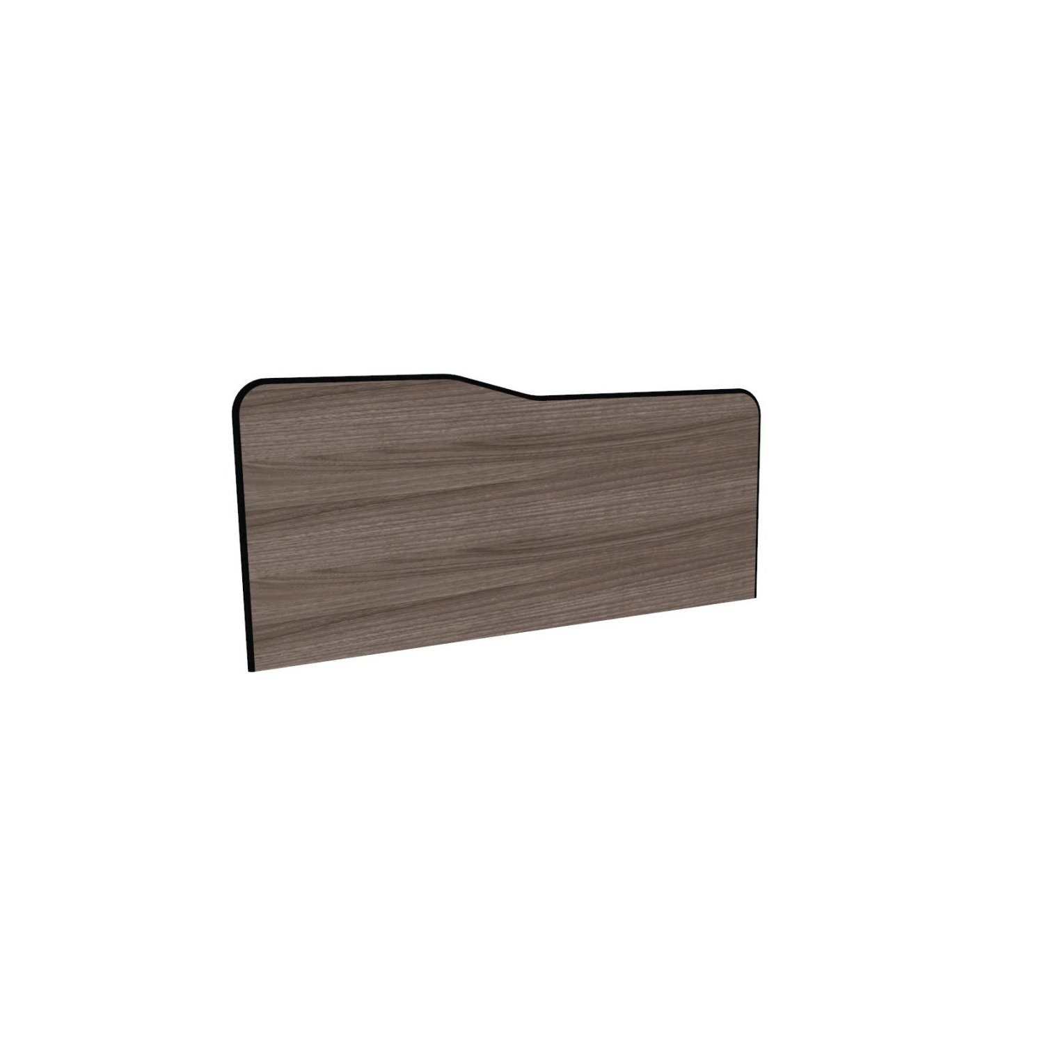 Painel Divisor Para Estacao De Trabalho P140x50  Walnut/preto